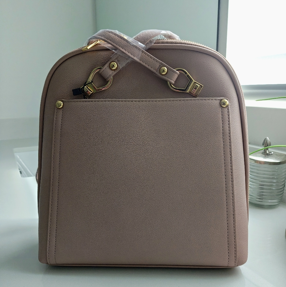 Elegant Pink Backpack Shoulder Bag